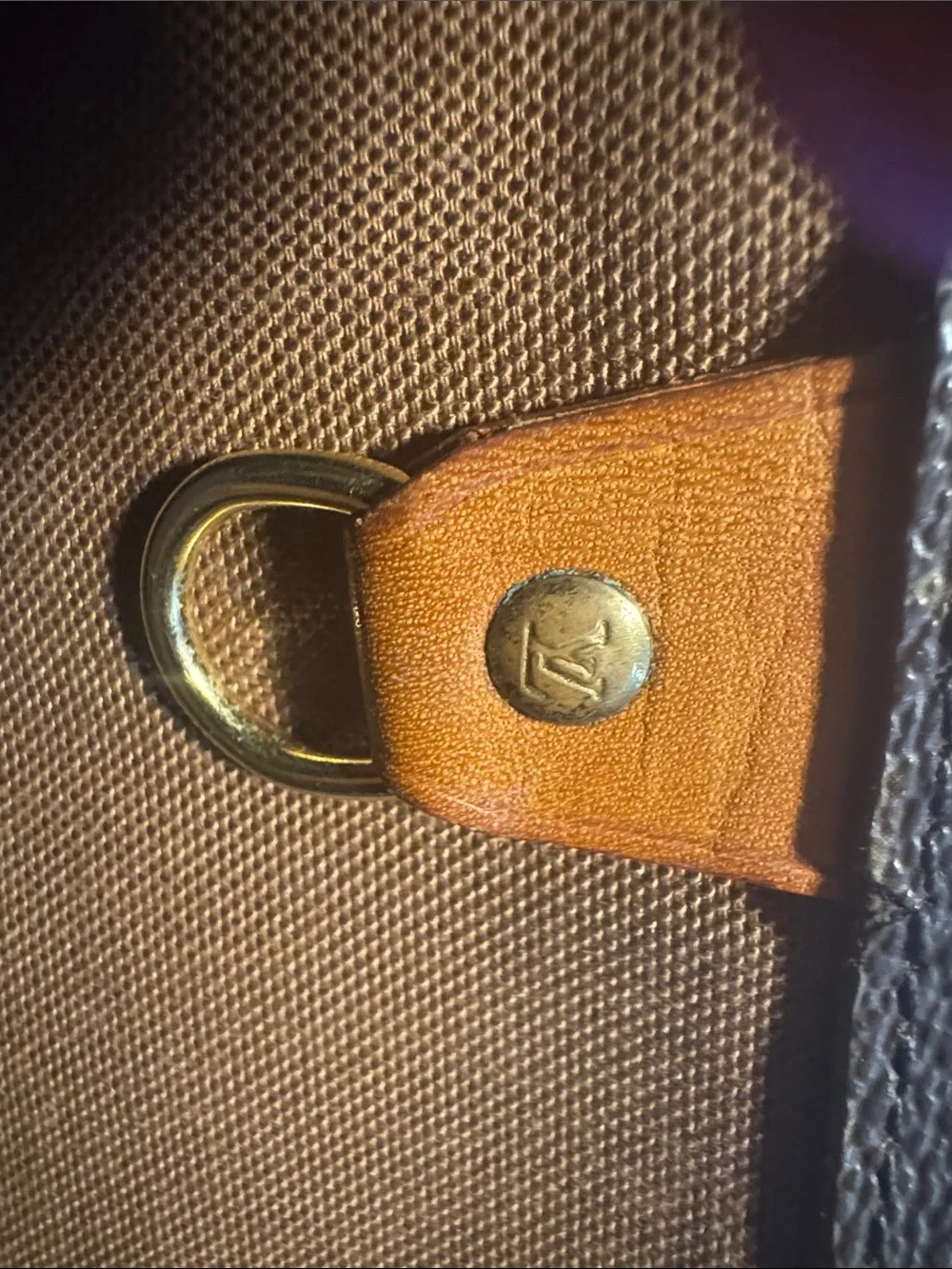 Louis Vuitton Monogram Canvas Tote in Brown and Tan As is! Strap needs repaired!